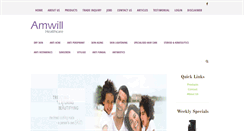 Desktop Screenshot of amwillhealthcare.com