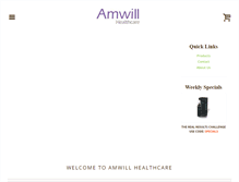 Tablet Screenshot of amwillhealthcare.com